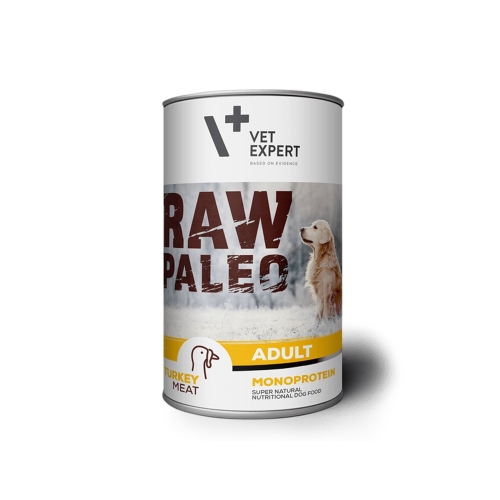 Raw Paleo konservi suņiem ar tītaru, 800 g