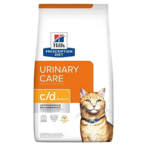 Hills PD C/D Multicare sausā barība kaķiem ar vistu 400G