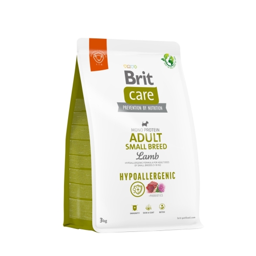BRIT Care Hypoallergenic Small sausā barība suņiem, jērs, 3kg