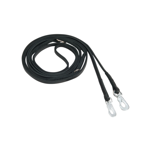 FEEL LEATHER Seam Multi pavada suņiem, 8 mm x 300 cm, melna