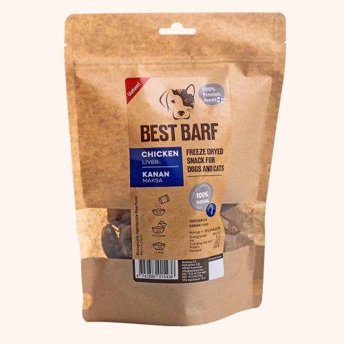 BEST BARF liofilizētas vistu aknas, 100g
