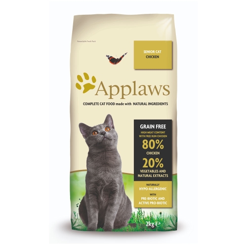 APPLAWS Senior sausā barība kaķiem-senioriem, vista, 2kg