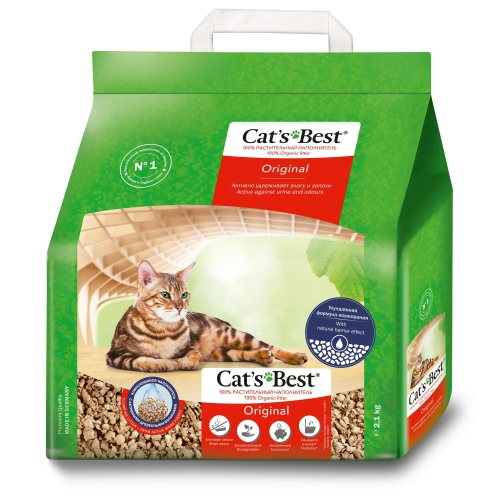 CAT'S BEST Original pakaiši kaķu tualetei, 2,1kg/5 L