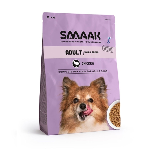 SMAAK Small sausā barība suņiem, vista, 8kg