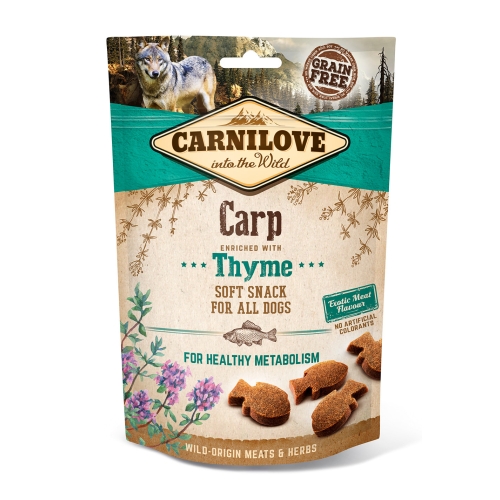 CARNILOVE kārumi suņiem ar karpu/timiānu 200g