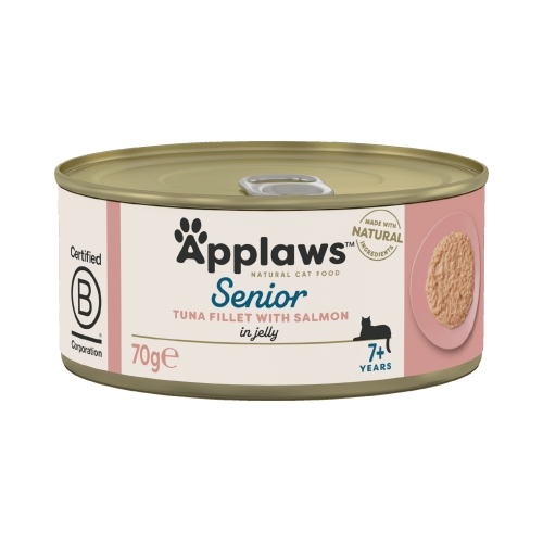 APPLAWS Senior mitrā barība kaķiem-senioriem,tuncis/lasis, 70g