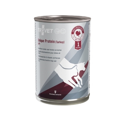 TROVET Unique Protein mitrā barība suņiem/kaķiem, tītars, 400g