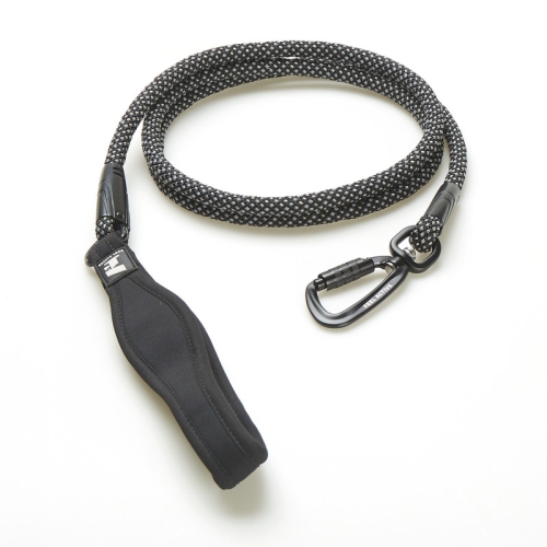 FEEL ACTIVE Rope virves pavada suņiem, 8 mm x 180 cm, melna