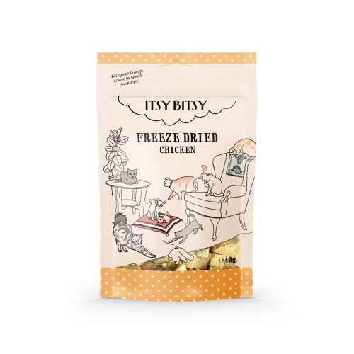 ITSY BITSY Liofilizēti kārumi kaķiem, vista, 40g