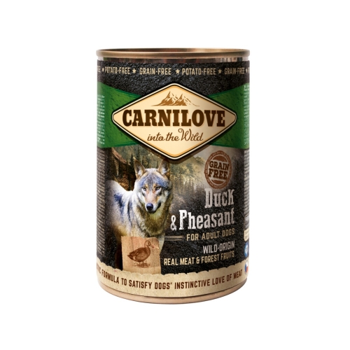 CARNILOVE mitrā barība suņiem, pīle/fazāns, 400g