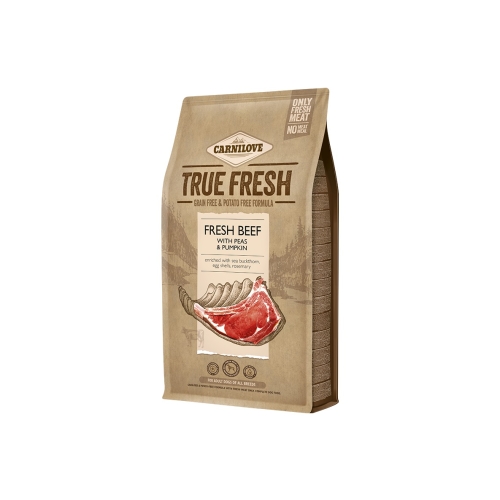CARNILOVE True Fresh sausā barība suņiem ar liellopu gaļu 1,4kg