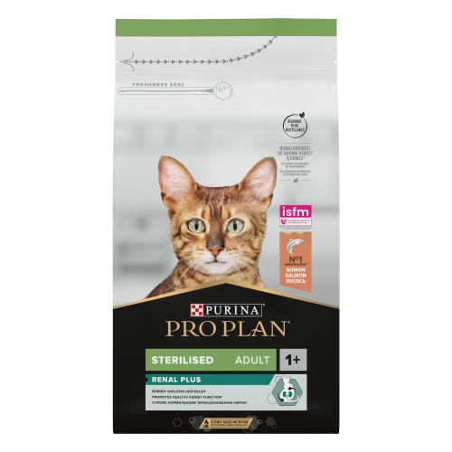 PRO PLAN Renal Adult sausā barība kaķiem, lasis, 1,5 kg