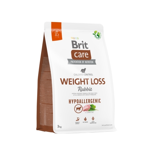 BRIT Care Weight Loss sausā barība suņiem, trusis, 3kg