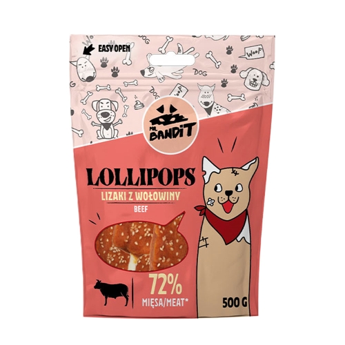 MR.BANDIT Lollipops gardums suņiem, liellops, 500g