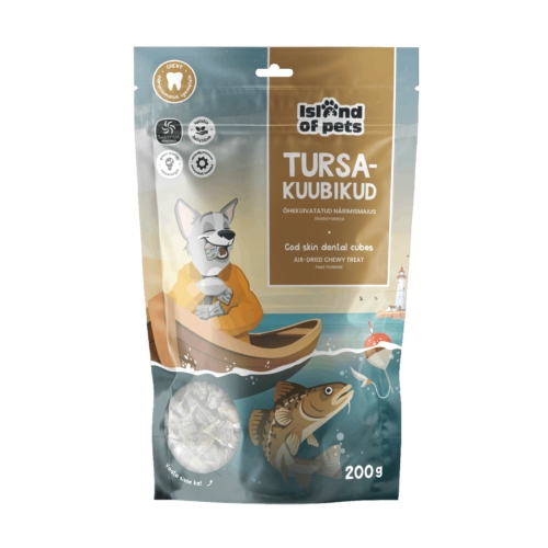 ISLAND OF PETS Mencas ādas kubiņi, 200g
