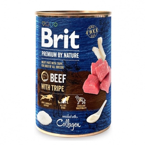 BRIT Premium mitrā barība suņiem ar liellopu/liellopu kuņģiem, 800g