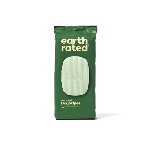 EARTH RATED salvetes suņiem, bez smaržas, 100 gb