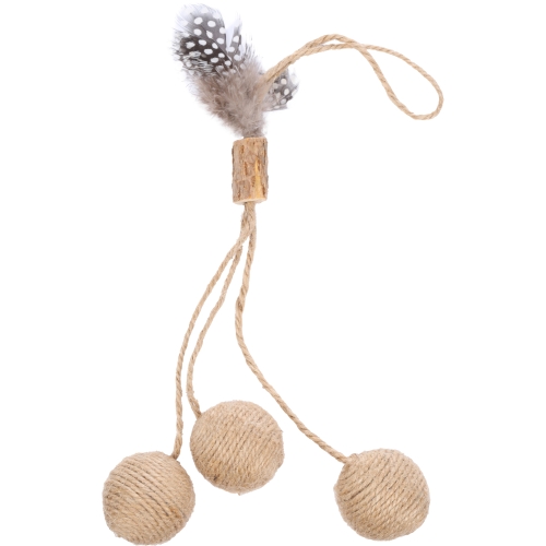 FLAMINGO Yutsa Ball rotaļlieta kaķiem, 32 x 6 x 4 cm