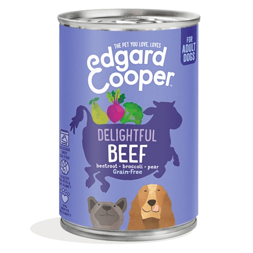 EDGARD COOPER mitrā barība suņiem, liellops, 400 g
