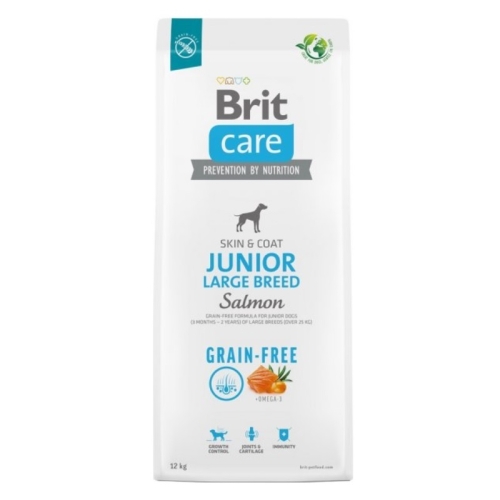 BRIT Care Junior LargeBreed sausā barība kucēniem ar lasi 12kg