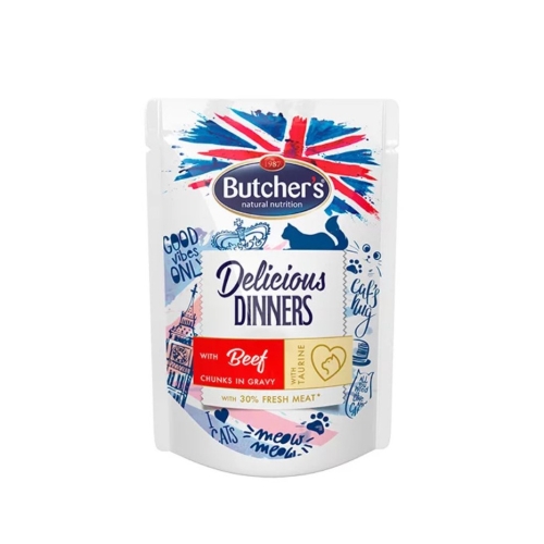Butchers Delic. Dinner liellopu gaļa kaķiem, 100 g