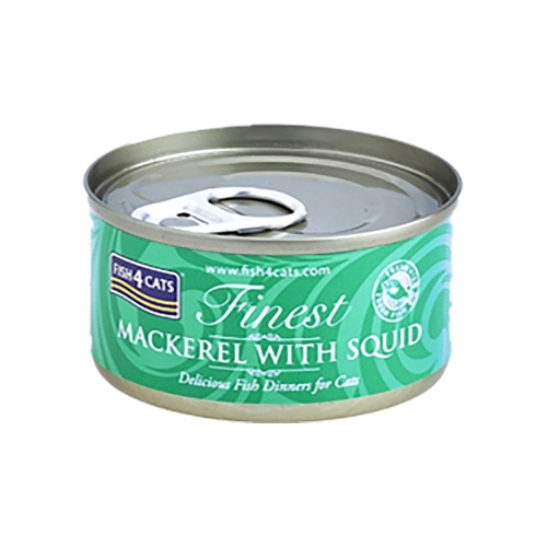 FISH4CATS mitrā barība ar skumbriju un kalmāriem kaķiem, 70 g