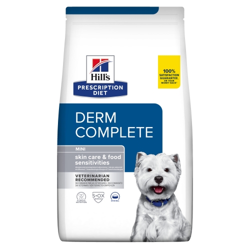 Hills PD Derm Complete Mini barība suņiem 1kg