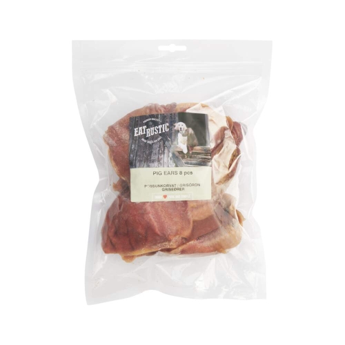 EAT RUSTIC gardums suņiem, cūku auss strēmelītes, 320g