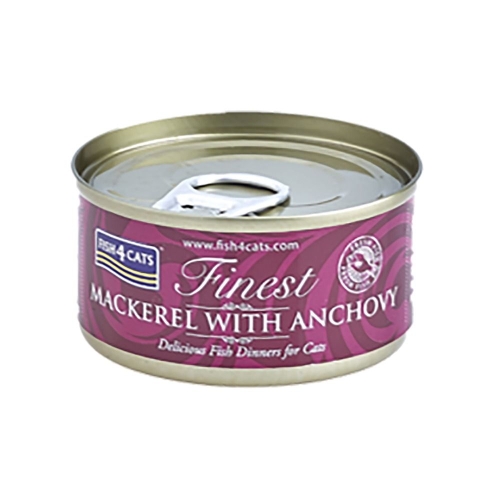 FISH4CATS mitrā barība ar  skumbriju un anšoviem kaķiem, 70 g
