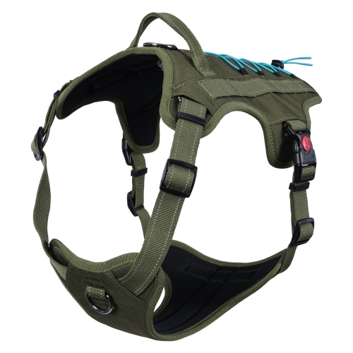 RUKKA Bliss X Trek krūšu siksna suņiem, L, zaļa