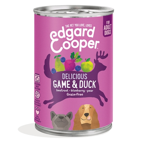 EDGARD COOPER mitrā barība suņiem medījums/pīle, 400 g