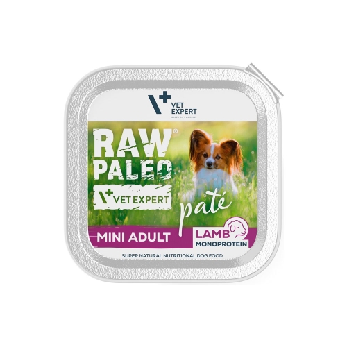 RAW PALEO Mini Adult pastēte suņiem, jērs, 150g