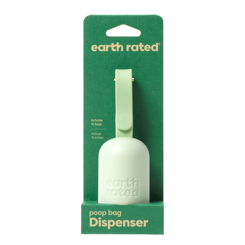 EARTH RATED higiēnas maisiņu turētājs + 15 maisiņi, bez smaržas