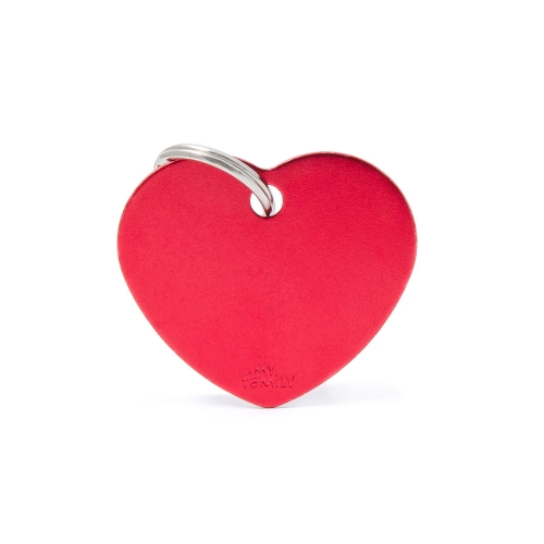 MY FAMILY alumīnija piekariņš sirds, L, sarkans