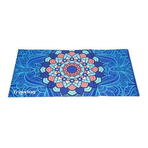 FREEDOG Mandala atvēsinošais paklājs suņiem, 110 x 70cm, zils