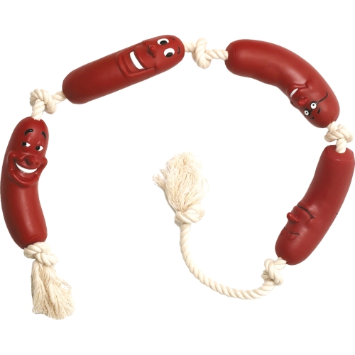FLAMINGO Desiņu Virtene vinila rotaļlieta suņiem, 70cm