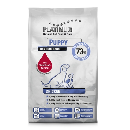 PLATINUM sausā barība kucēniem ar vistas gaļu 1,5kg