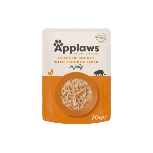 APPLAWS mitrā barība kaķiem, vistas krūtiņa/aknas, 70g
