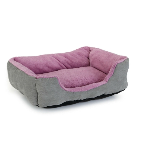 BEEZTEES Baboo guļvieta kaķiem, 48 x 37 x 18 cm, pelēka/violeta