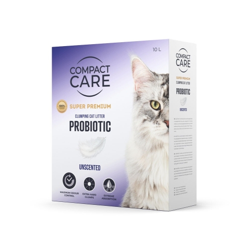 COMPACT CARE Probiotic pakaiši kaķiem, 10l, bez aromāta