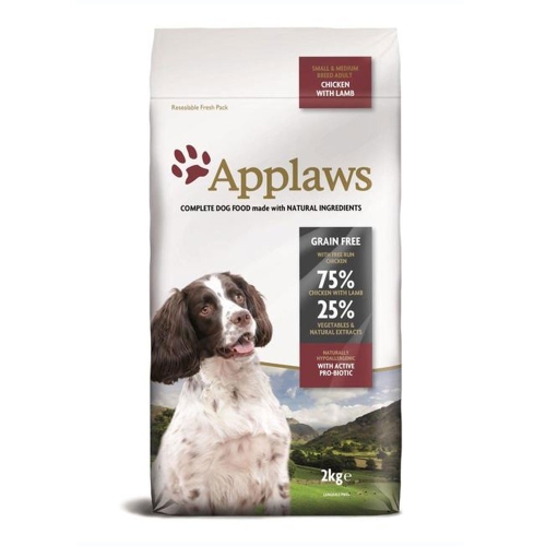 APPLAWS sausā barība mazo/vidējo šķirņu suņiem, vista/jērs, 2kg
