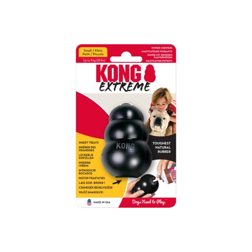 KONG Extreme rotaļlieta suņiem, S, melna