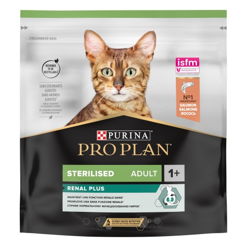 Pro Plan Cat Sterilised sausā barība kaķiem, ar lasi 400 g