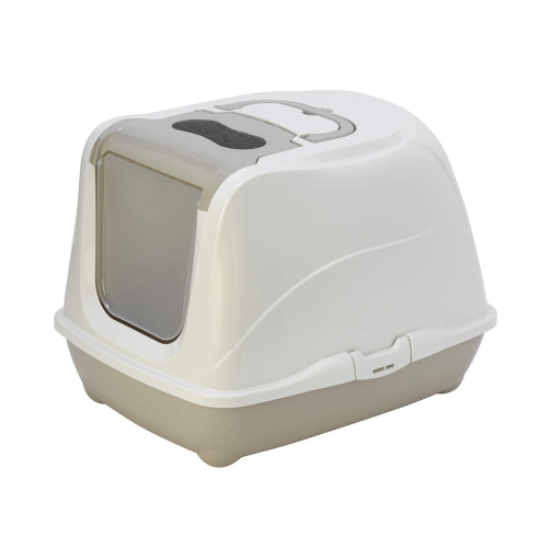 MODERNA Flip slēgtā kaķu tualete, 45 x 58 x 42 cm, pelēka