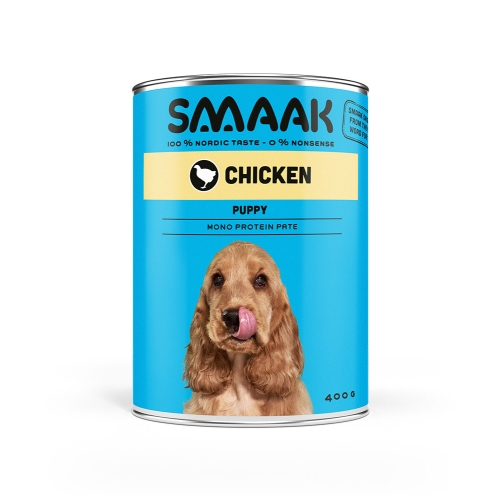 SMAAK mitrā barība kucēniem, vista, 400g