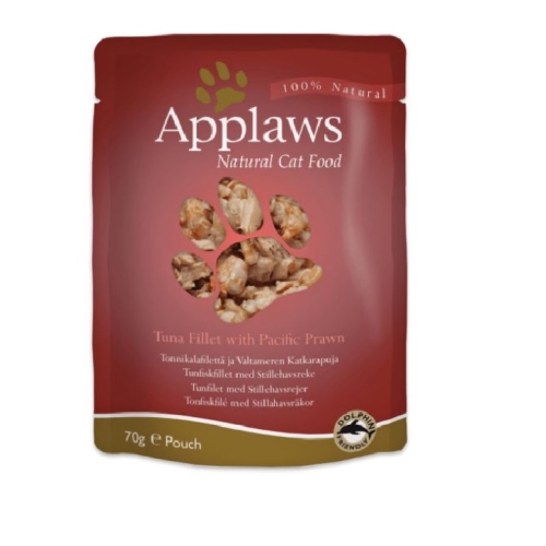 APPLAWS mitrā barība kaķiem, tuncis/garneles, 70 g