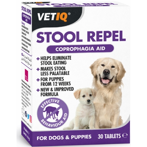 VETIQ Stool Repel tabletes suņiem, N30