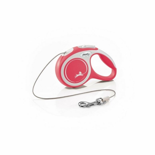 Flexi New Comfort virves pavada suņiem, XS, 3m, sarkana