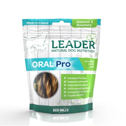 LEADER Oral Pro kārums sunim, auzu pārslas/rozmarīns, 130 g