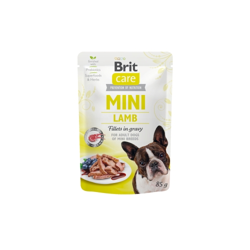 BRIT Care mitrā barība mazo šķirņu suņiem, jērs mērcē 85g